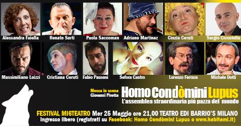 HOMO CONDOMINI LUPUS – Festival MI 6 Teatro
