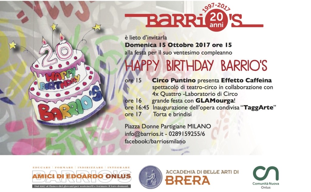 INVITO ANNIVERSARIO BARRIO'S
